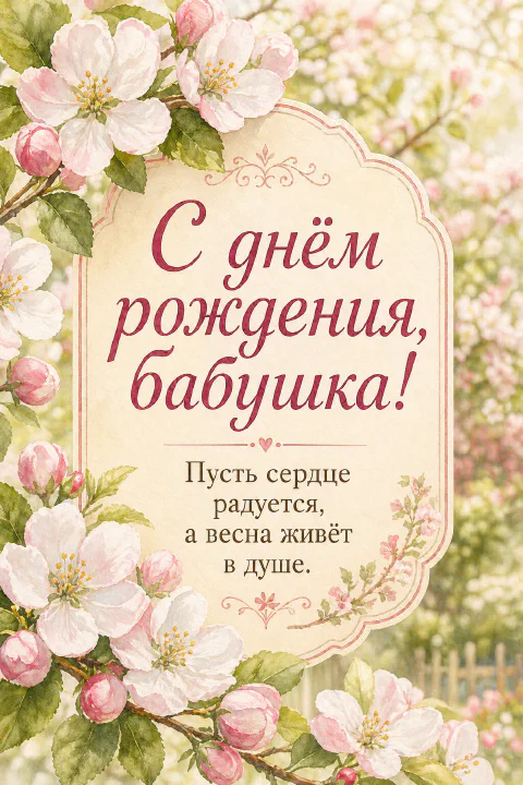 Ветки яблони с розово-белыми цветами на фоне весеннего сада
