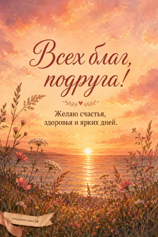 Золотой закат над спокойным морем через луговые цветы и высокие травы на переднем плане