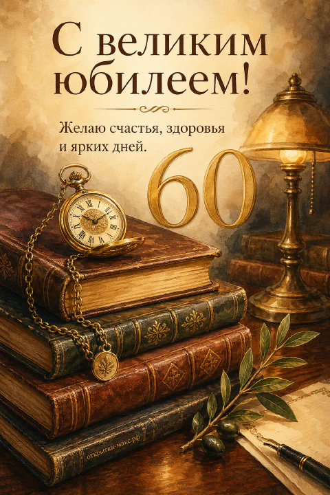 Золотые карманные часы с цепочкой на стопке старинных кожаных книг с латунной настольной лампой и оливковой веткой