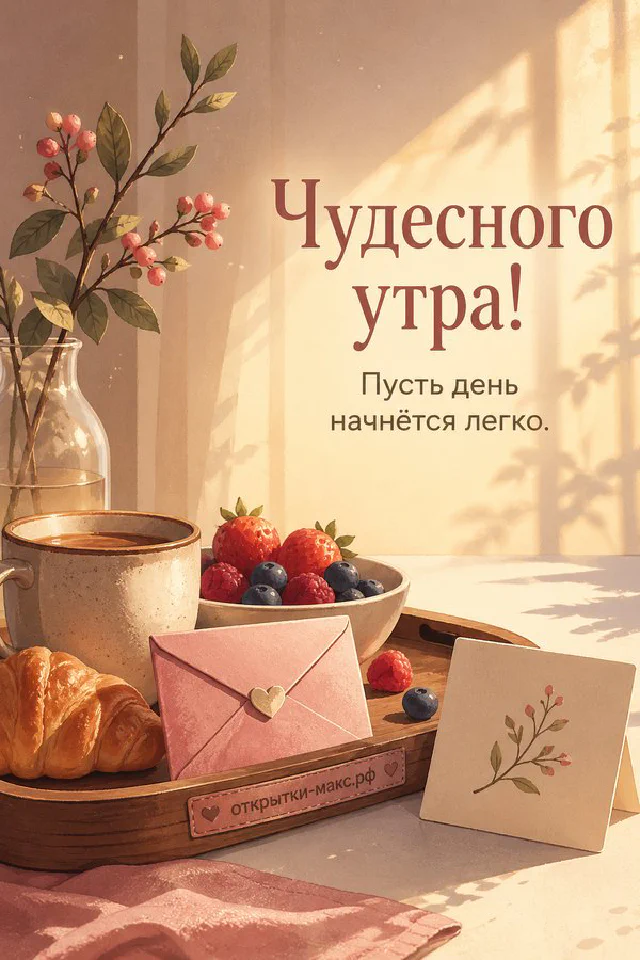 Букет белых роз в кружевной упаковке, две чашки кофе с сердечками из пенки и карточка с сердечком — вариант 8