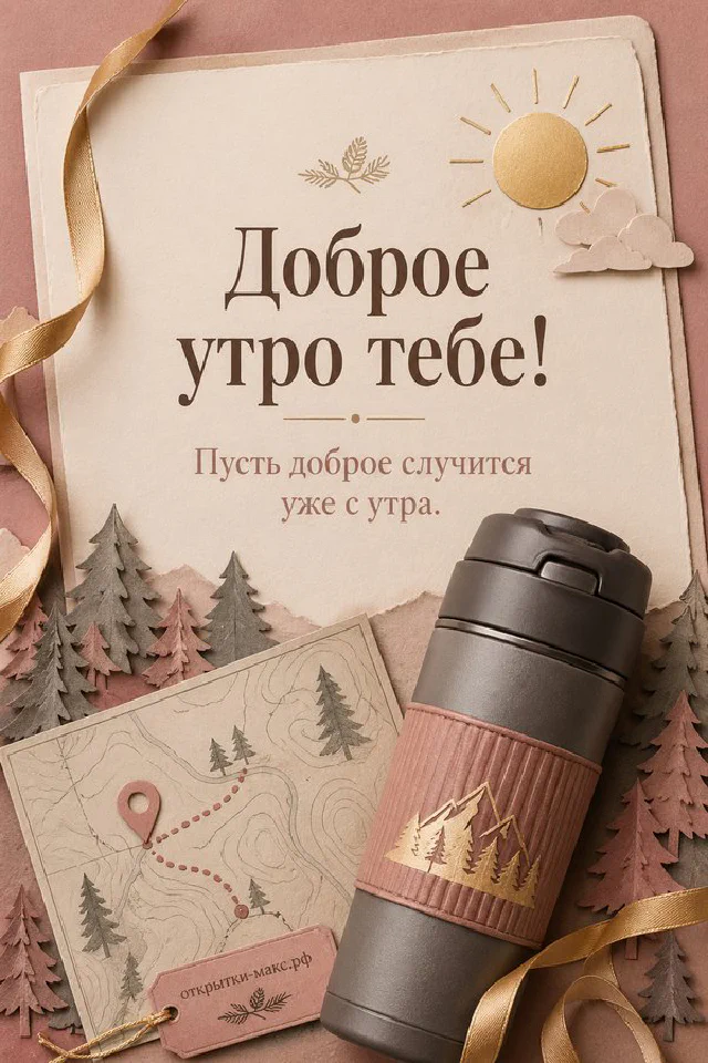 Улыбающийся кактус в горшке с сердечком рядом с большой сиреневой чашкой кофе у окна — вариант 2
