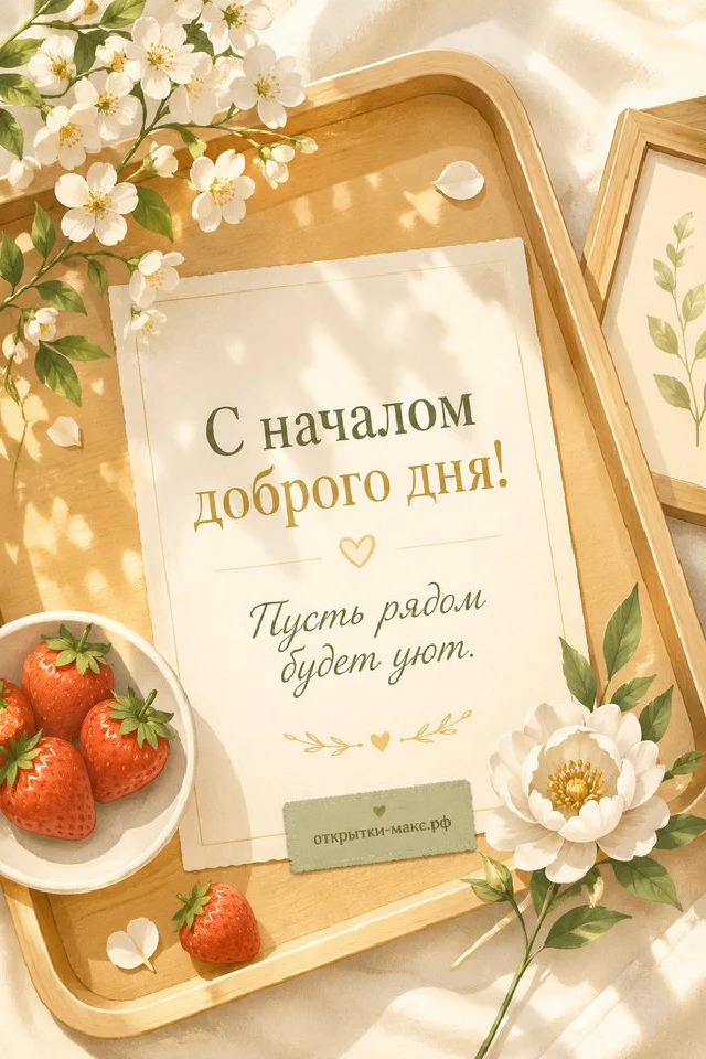 Золотистый круассан на тарелке, чашка кофе и голубой блокнот с ручкой на белом столе у окна с цветами — вариант 3