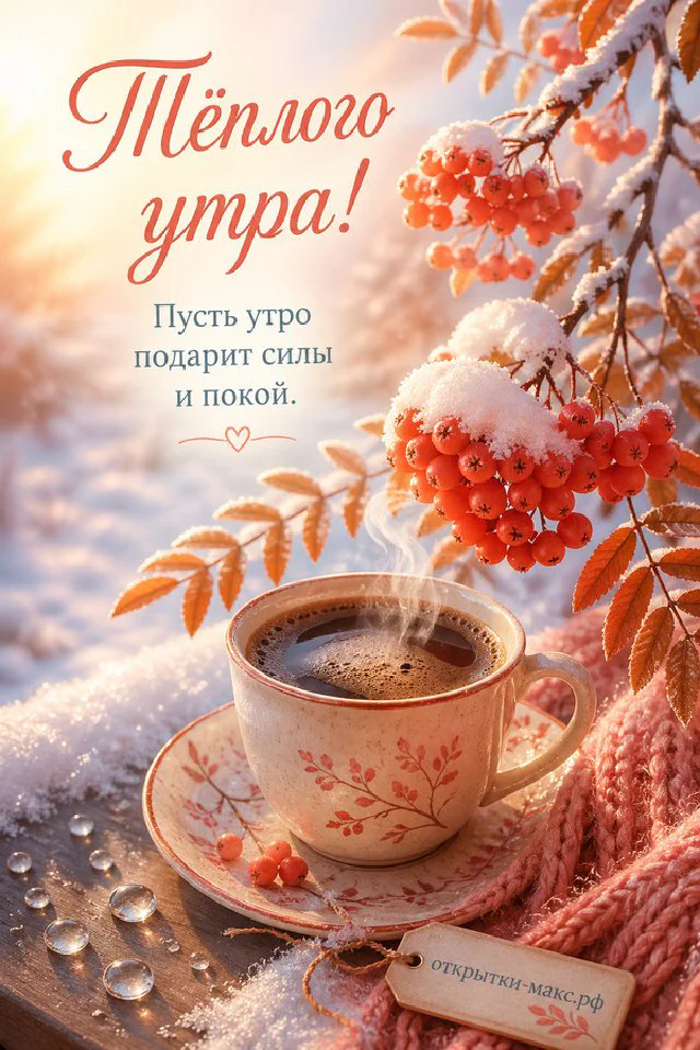 Открытка с объёмными бумажными цветами пудрово-розового цвета по углам декоративной рамки на бежевом фоне — вариант 3