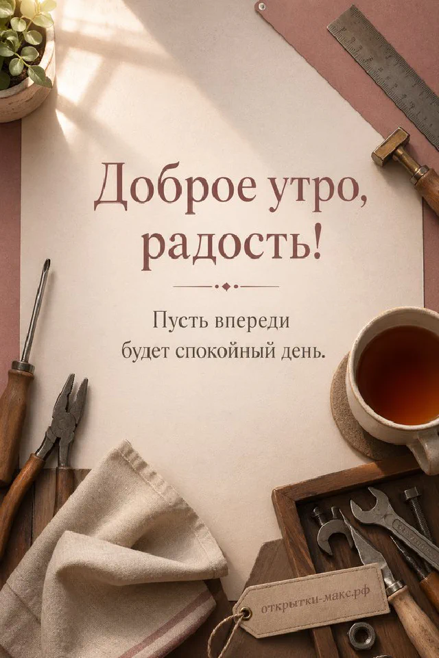 Фарфоровая чашка чая с паром в пышной рамке из персиковых и розовых цветов на светлом фоне — вариант 2