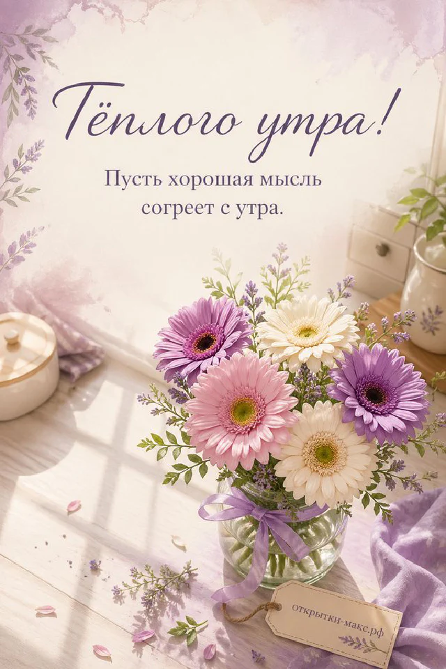 Сиреневая роза лежит на закрытой фиолетовой книге у изголовья кровати, рядом — подушка с золотой вышивкой и веточка эвкалипта — вариант 3