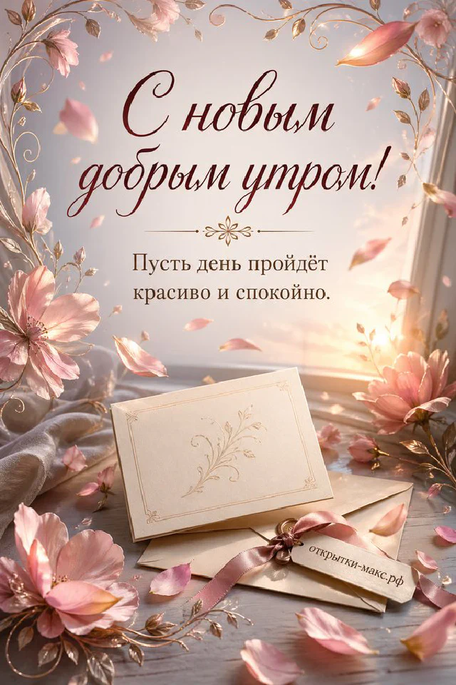 Венок из нежных розовых цветов и листьев с каплями росы на тёмном деревянном фоне с блеском — вариант 2