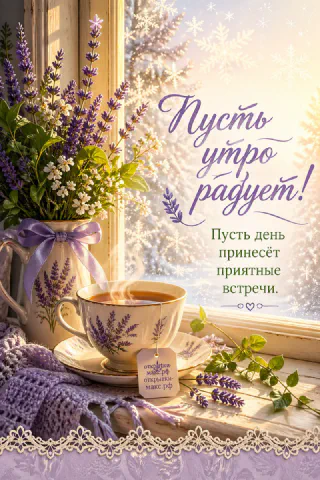 Фарфоровая чашка, ветка магнолии и аккуратная записка