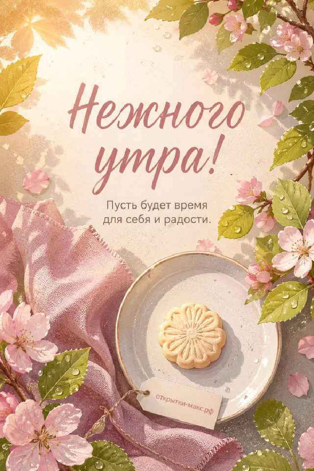 Кружка какао с зефиром и лавандовым узором, лавандовые вязаные варежки, веточки лаванды у окна с морозными узорами — вариант 4