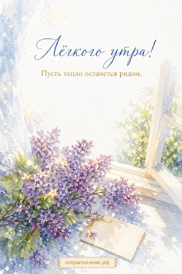 Деревянный поднос с кружкой кофе, круассаном, миской с малиной и черникой, белый конверт с сердечком и букетик ромашек — вариант 3
