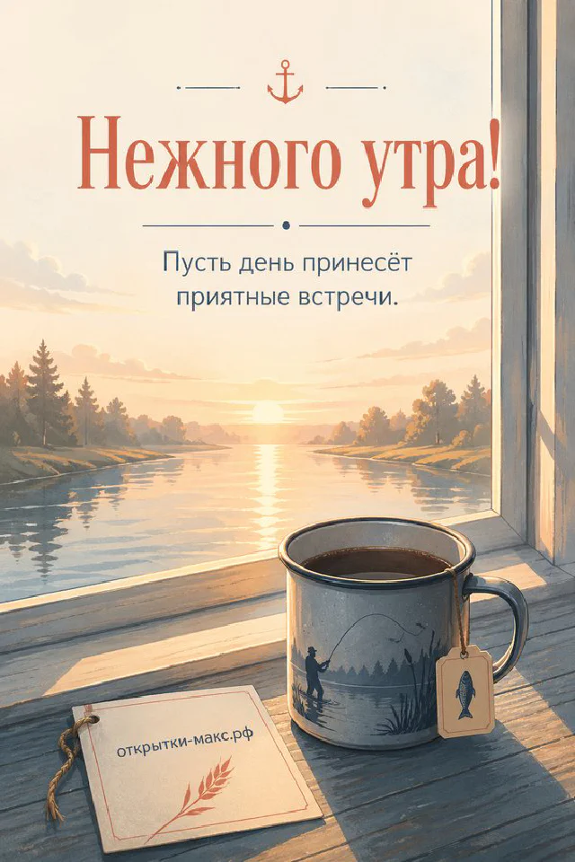 Тарелка с двумя круглыми пирожными с ягодной начинкой, миска со свежей малиной и черникой, кружка с напитком у окна — вариант 2