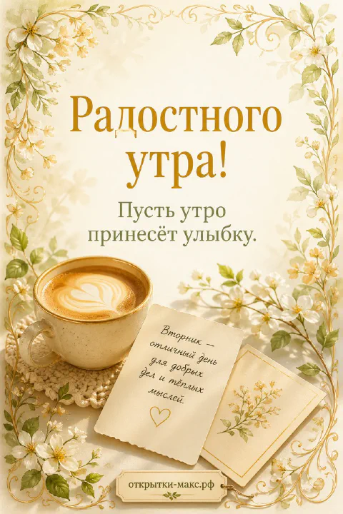 Чашка капучино с рисунком сердца и листок с запиской среди цветущих веток жасмина на бежевом фоне