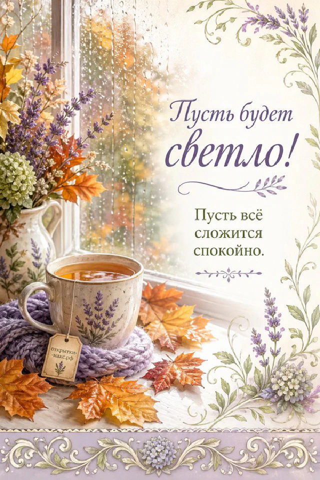 Голубой конверт с сургучной печатью и белые цветы эустомы на светлом фоне с рамкой — вариант 3