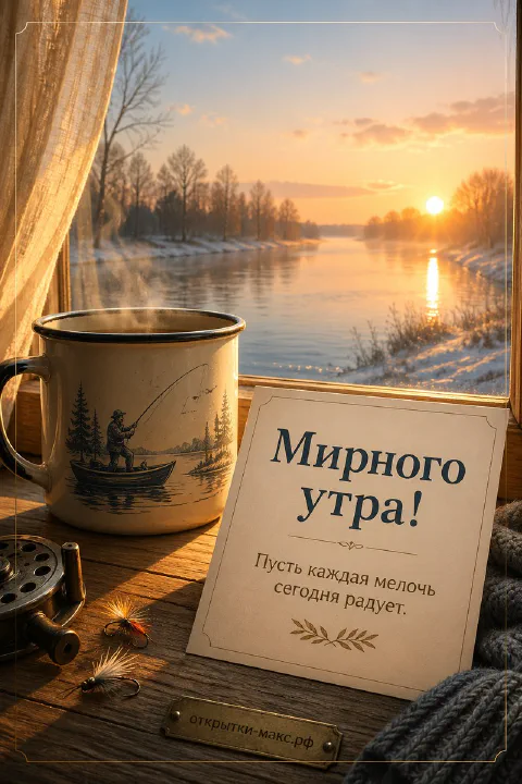 Лесная тропинка в тумане и первые лучи солнца