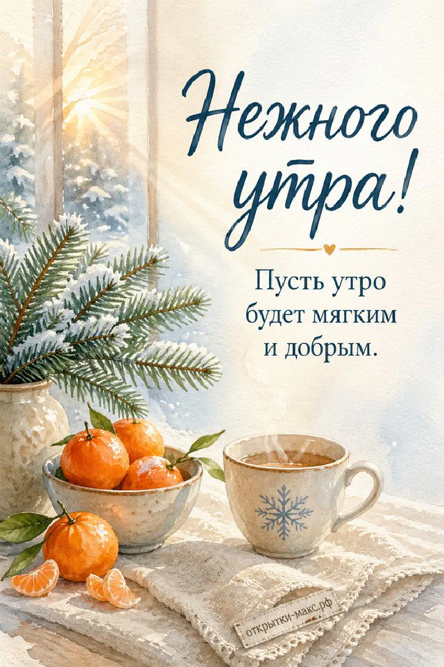 Букет розовых и кремовых пионов в вазе рядом с иллюстрированной карточкой и атласной лентой — вариант 2