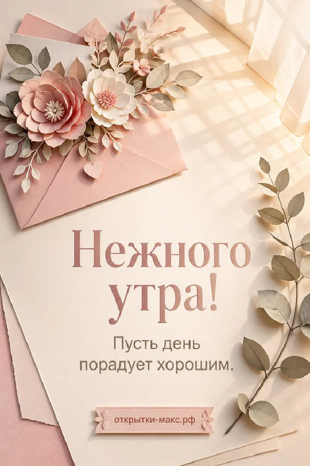Маленький рыжий котёнок у тарелочки и вазы с цветами в нежной цветочной рамке — вариант 8