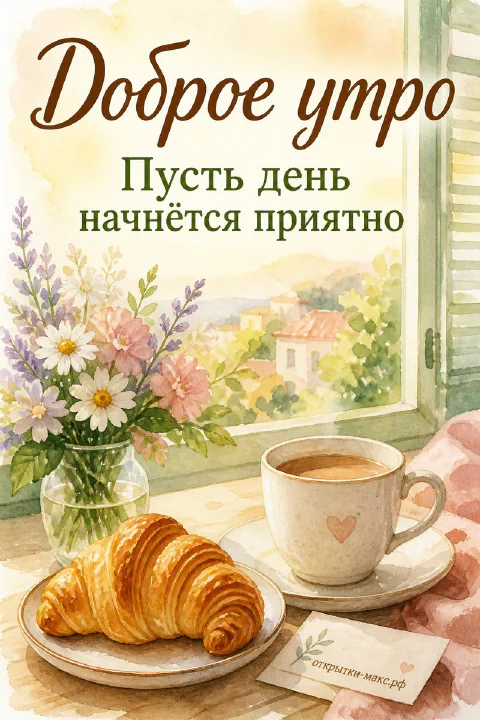 Письмо с пожеланием, полевые цветы и теплый утренний свет