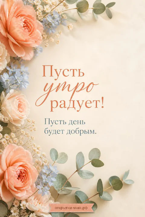 Письмо с пожеланием, полевые цветы и теплый утренний свет
