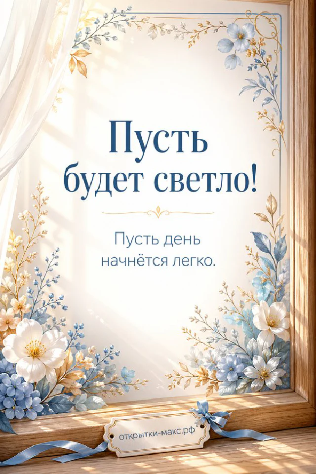 Чашка кофе и домашнее печенье на деревянной доске, надпись «Пусть будет светло», акварель — вариант 6