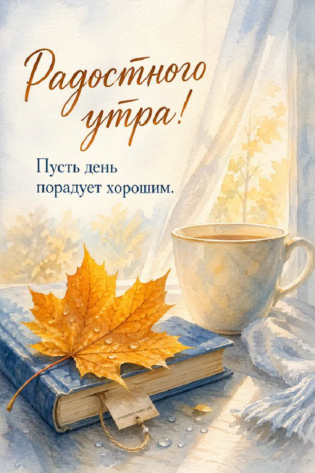 Чашка кофе с кленовым листом на книге у мягкого персикового пледа в осенней рамке — вариант 4