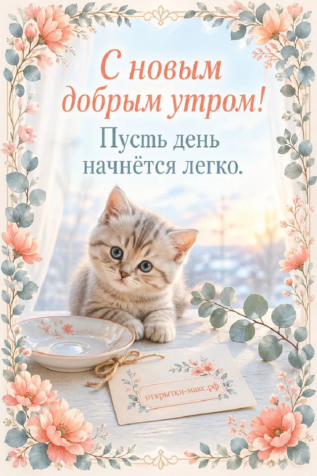 Букет кремовых роз в кувшине, две керамические чашки кофе с сердечками и записка на залитом солнцем подоконнике — вариант 4