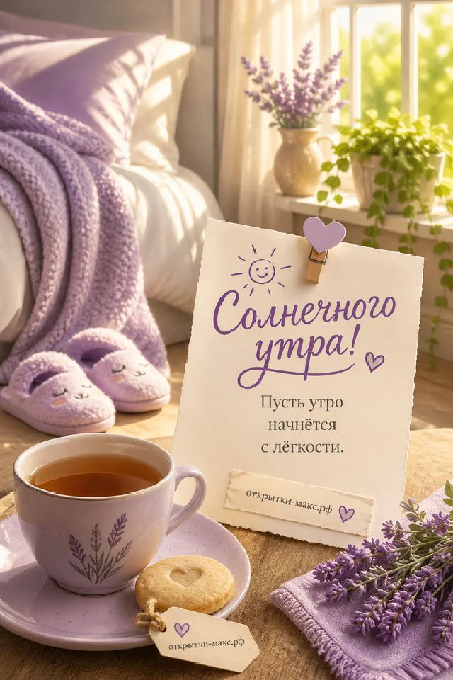Голубая фарфоровая чашка чая с лимоном, белые цветы и лимонные дольки на светлой ткани, акварельная открытка — вариант 2