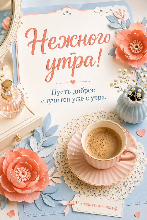 Субботний завтрак на подносе с ягодами и белой салфеткой