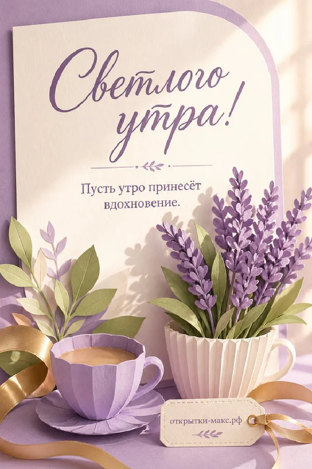 Розовая чашка кофе с латте-артом в форме сердца на блюдце, бумажные цветы и солнце с облаками на пастельном фоне — вариант 2