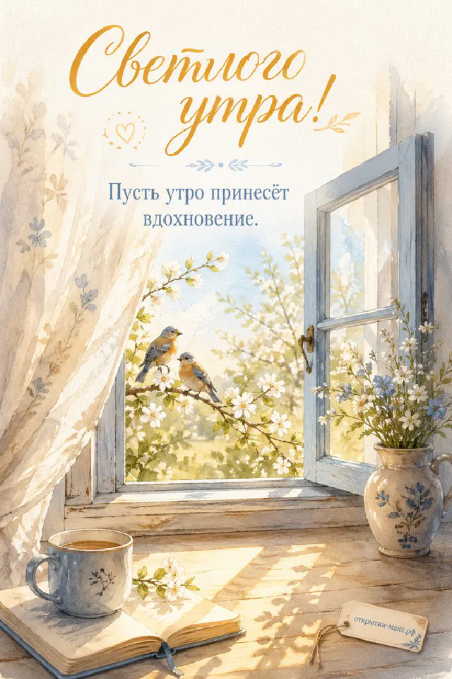 Розовая чашка кофе с латте-артом в форме сердца на блюдце, бумажные цветы и солнце с облаками на пастельном фоне — вариант 5
