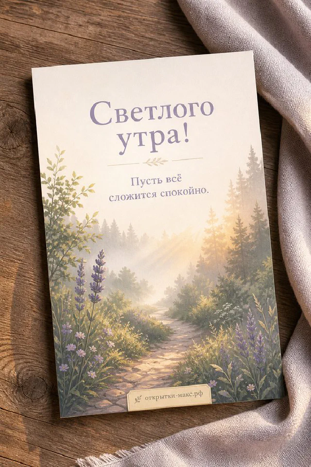 Чашка кофе и печенье на подоконнике у открытого окна, ваза с цветущими ветками и два воробья на ветке снаружи — вариант 2