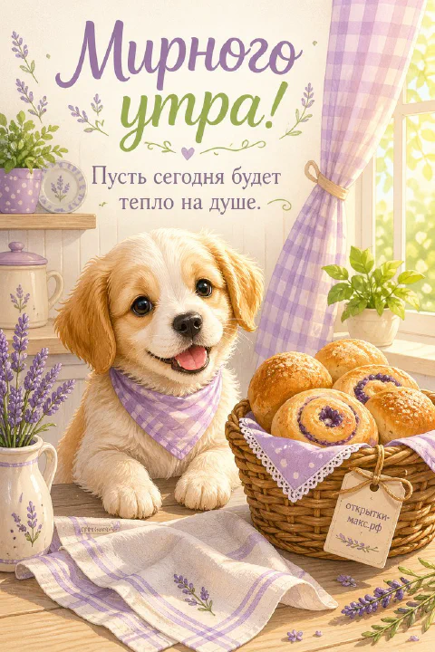 Тапочки у кровати, чашка чая и веселая записка
