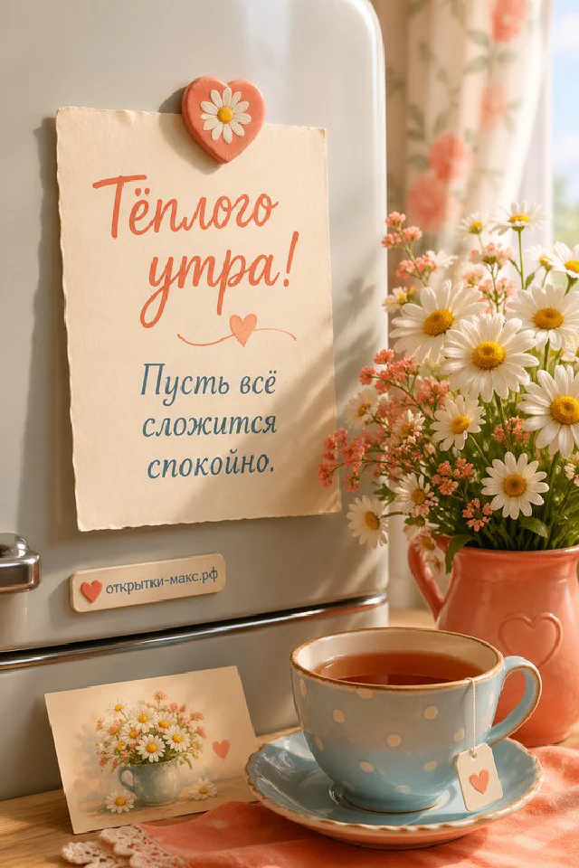 Деревянный поднос с чашкой кофе, тарталеткой с малиной и черникой, в обрамлении белых цветов жасмина и зелёных листьев — вариант 5