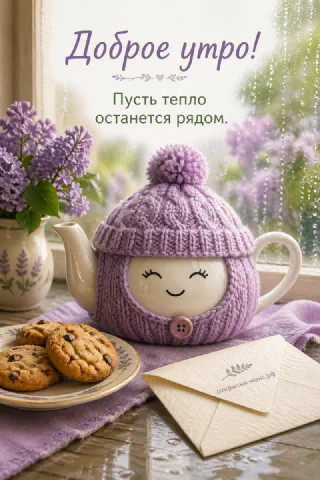 Цветущая яблоня за окном и чашка чая на белом подоконнике