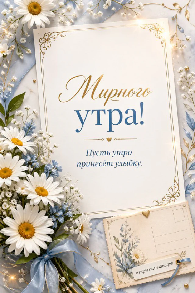 Оранжевая тыква на полу у окна, клетчатый сине-бежевый плед, маленькая ваза с цветами на тумбочке, лиственная рамка — вариант 4
