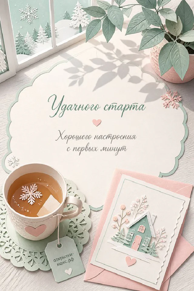 Чашка капучино и букет белой и сиреневой сирени с запиской на кружевной салфетке, вид сверху — вариант 3