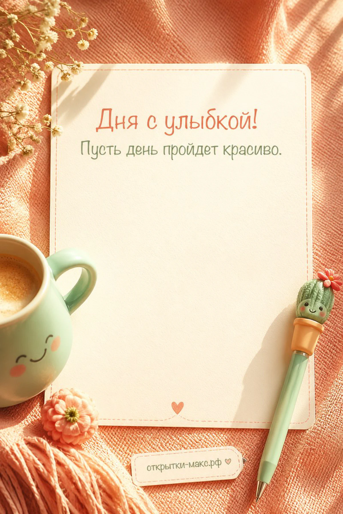 Утреннее поле с росой и маленькими белыми цветами