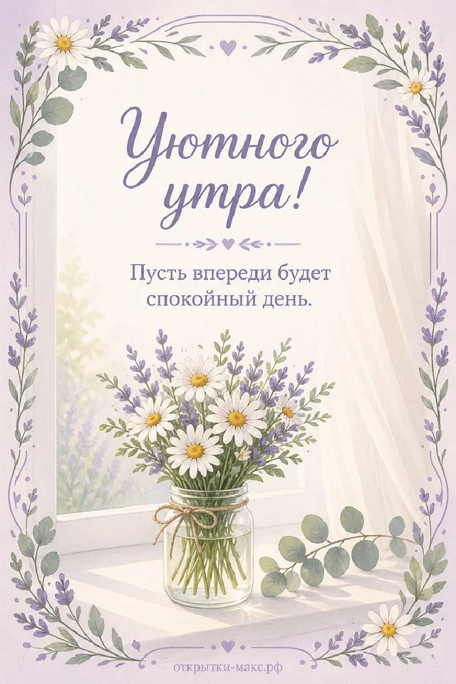Акварельная розовая роза с листьями и ветками эвкалипта на кремовом фоне с тонкой рамкой — вариант 3