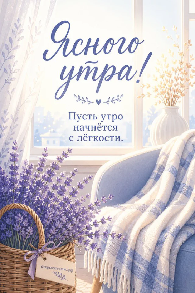 Белые ромашки в керамическом кувшине и чашка кофе на деревянном кухонном столе у окна с зелёными занавесками — вариант 2