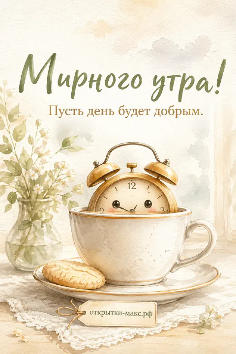 Записка на холодильнике, букет ромашек и чашка чая
