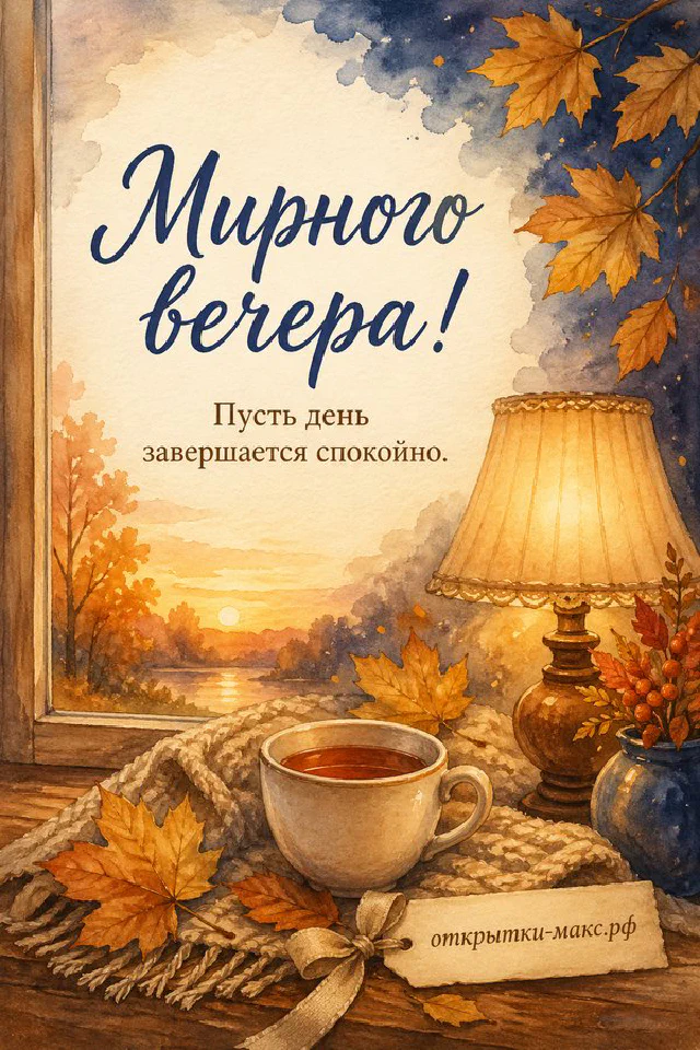 Настольный блокнот с листиком декора, кружка чая и ваза с белыми полевыми цветами на деревянном столе у окна — вариант 4