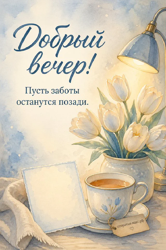 Горящая свеча на деревянном подоконнике с еловыми ветками и шишками на фоне заснеженного вечера за окном — вариант 7