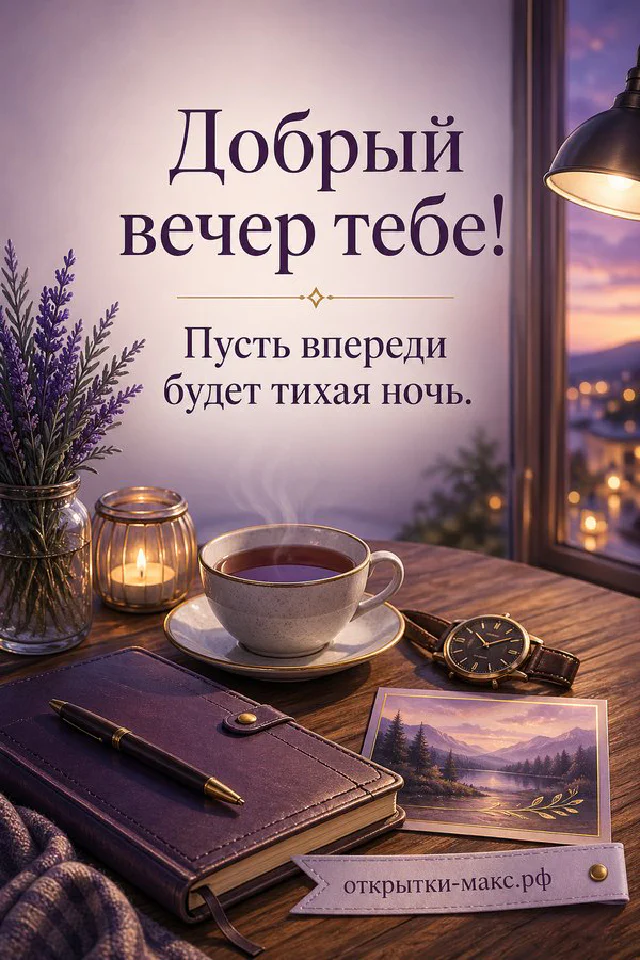 Фарфоровый кувшин с белыми ромашками и голубыми цветами, рядом свеча-фонарик на подоконнике — вариант 5