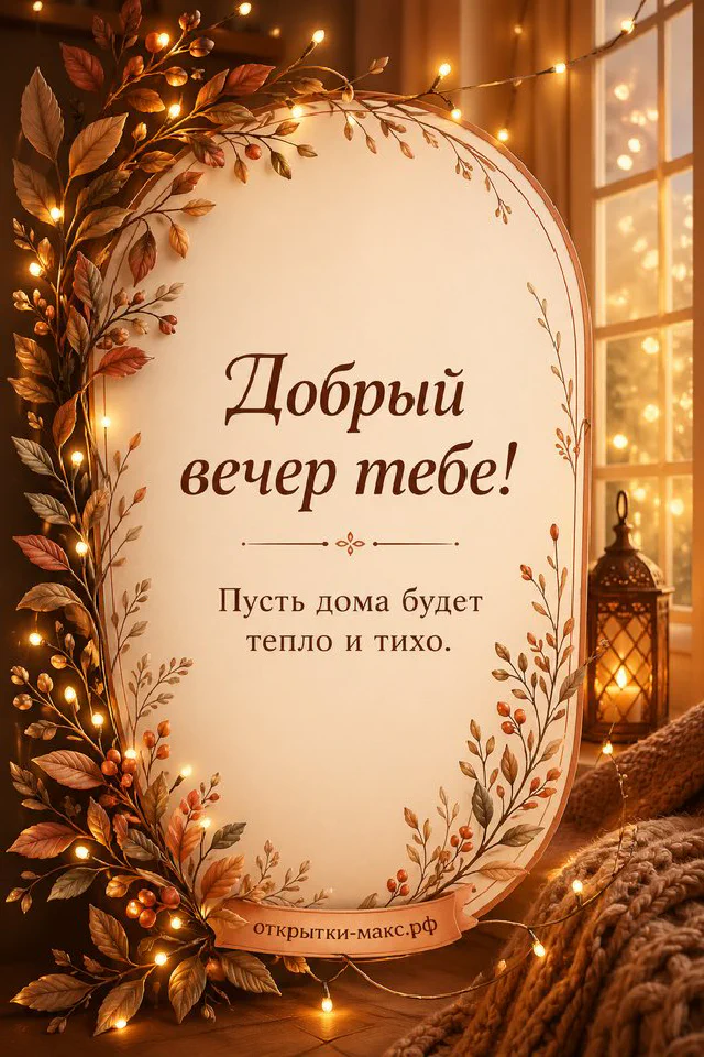 Горящая свеча в стеклянном стакане, букет лаванды в вазе и фарфоровая чашка в фиолетовом вечернем свете — вариант 7