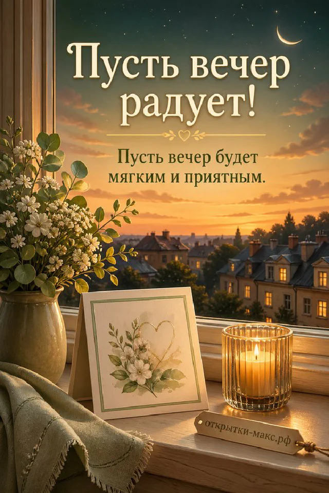 Кожаный ежедневник с часами и чашка чая под настольной лампой на фоне картины с озером — вариант 3