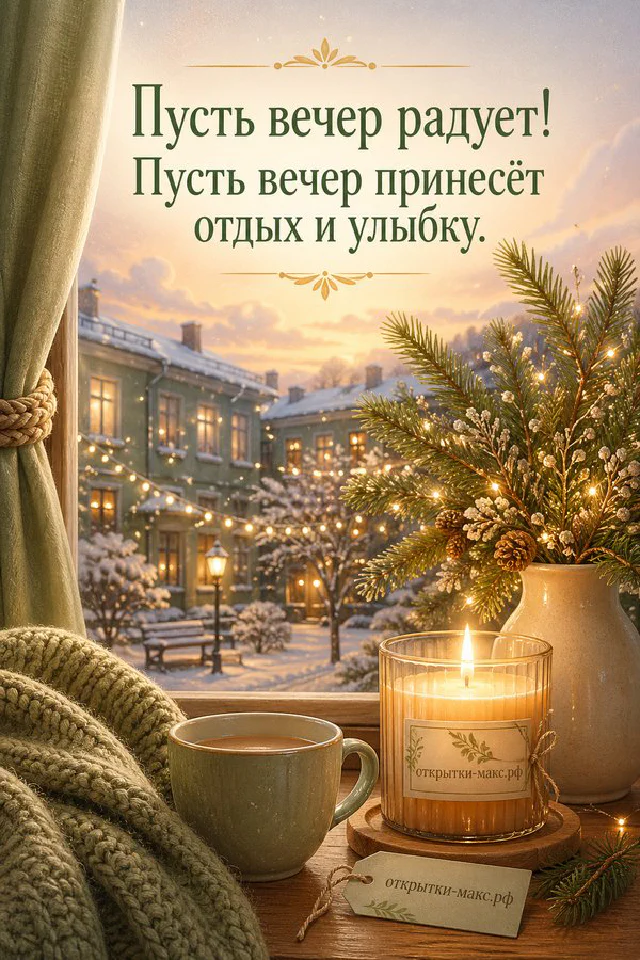 Розовая книга с очками на обложке и чашка чая в тёплом рассеянном свете — вариант 2