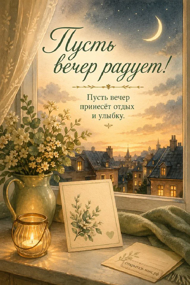 Розовая книга с очками на обложке и чашка чая в тёплом рассеянном свете — вариант 7
