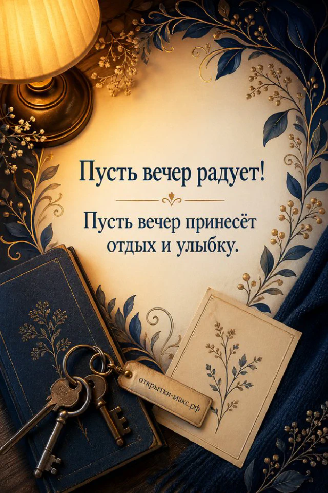 Розовая книга с очками на обложке и чашка чая в тёплом рассеянном свете — вариант 8