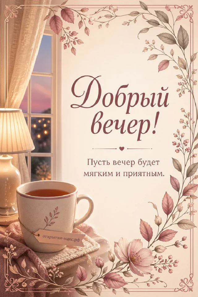 Розовая книга с очками на обложке и кружка чая на светлом столе рядом с льняным пледом — вариант 4