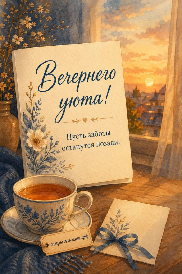Тёмная книга с золотым цветком и луной, ночник и клетчатый плед на деревянном подносе — вариант 7