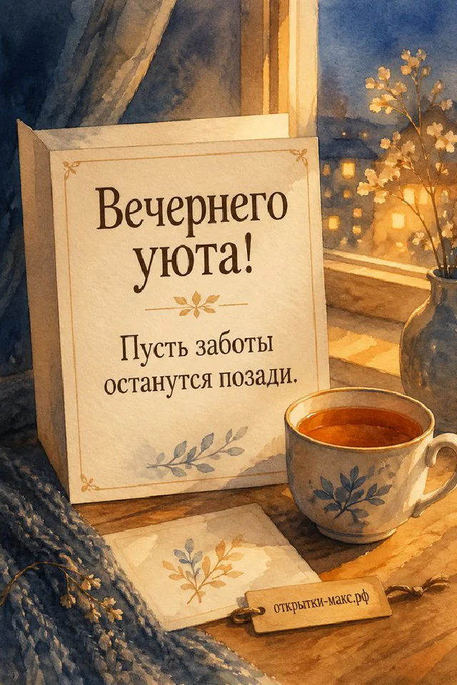 Тёмная книга с золотым цветком и луной, ночник и клетчатый плед на деревянном подносе — вариант 8