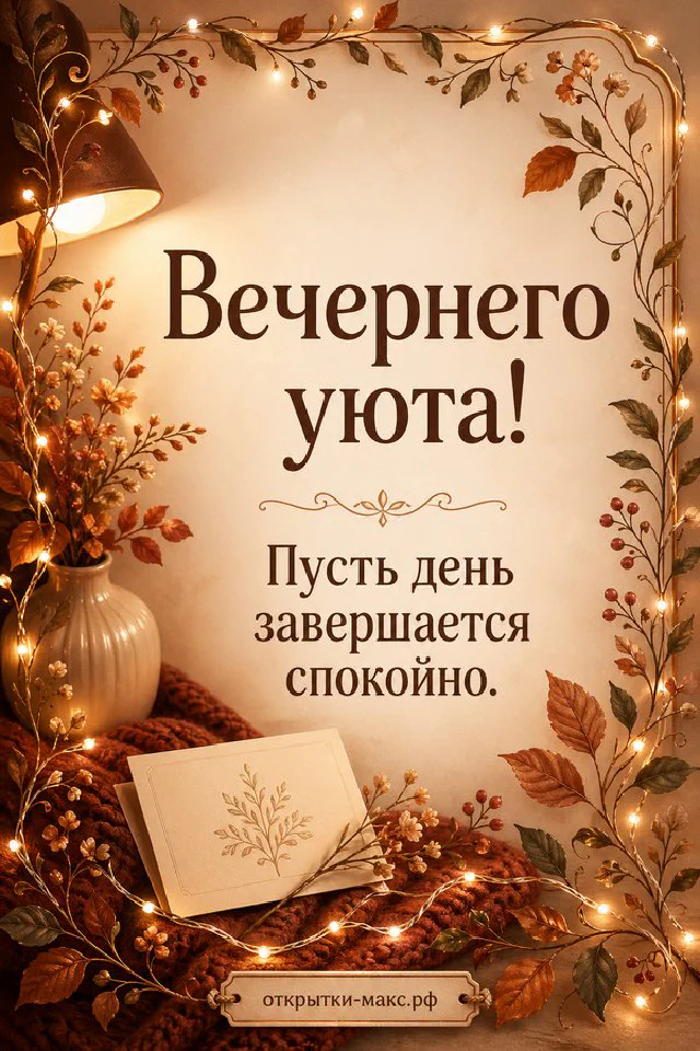 Кружка какао с маршмеллоу, печенье с рожицами и открытка с облачком на фиолетовом фоне — вариант 2